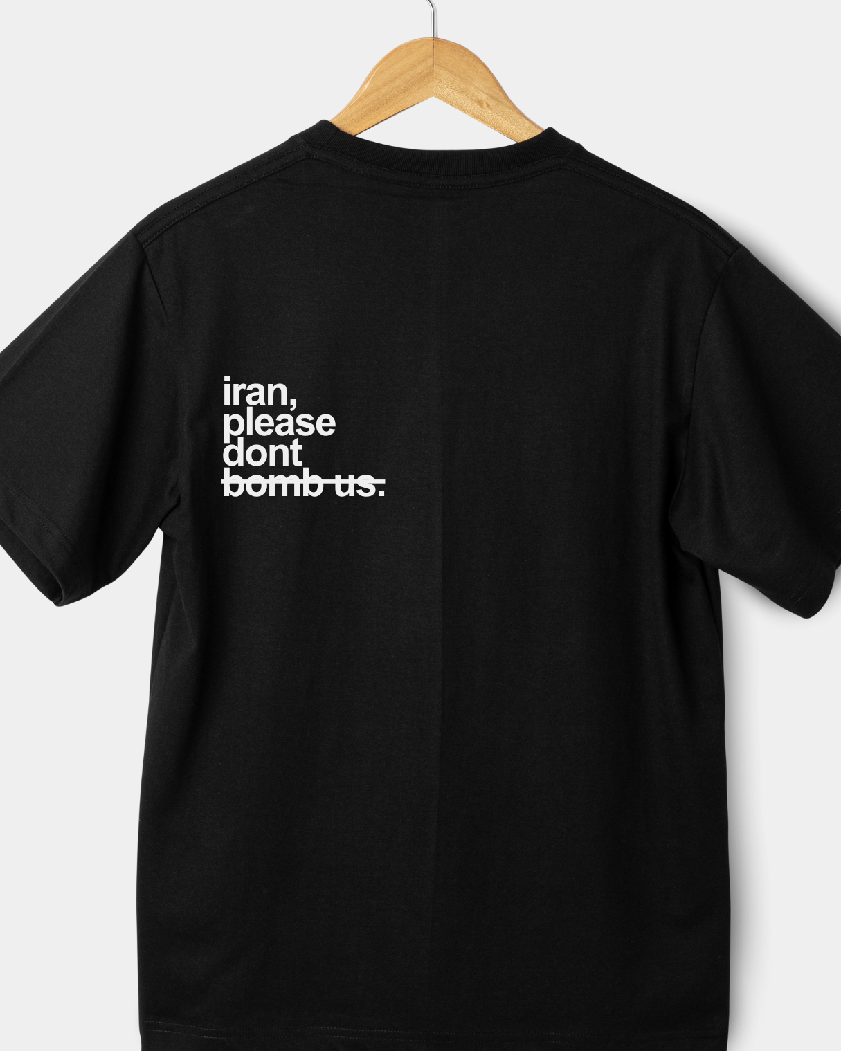 Iran, Please Don't Bomb Us Tee